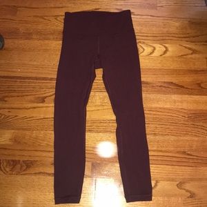 Athleta purple/maroonish color leggings
